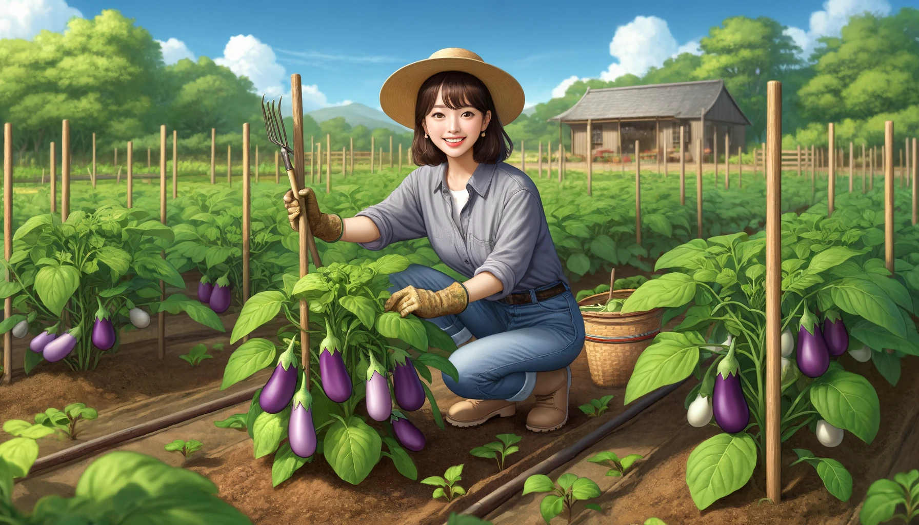 가지 심기 심는시기 간격 텃밭 가지 재배법