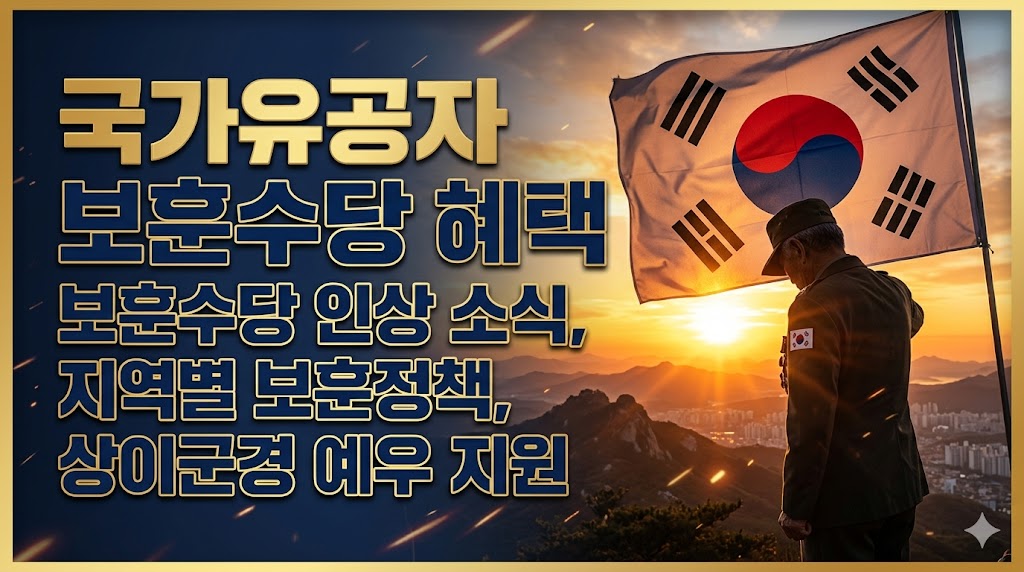 국가유공자 보훈수당 혜택