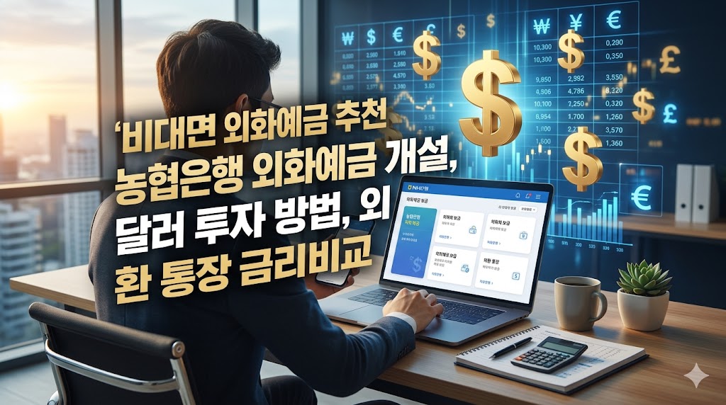 비대면 외화예금 추천 농협은행