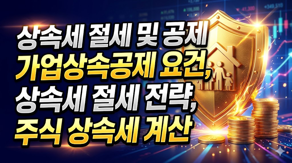 상속세 절세 및 가업상속공제 요건