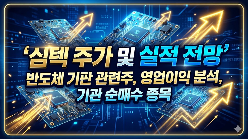 심텍 주가 전망 및 실적 분석 반도체 기판과 기관 매수