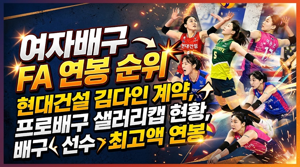 여자배구 FA 연봉 순위