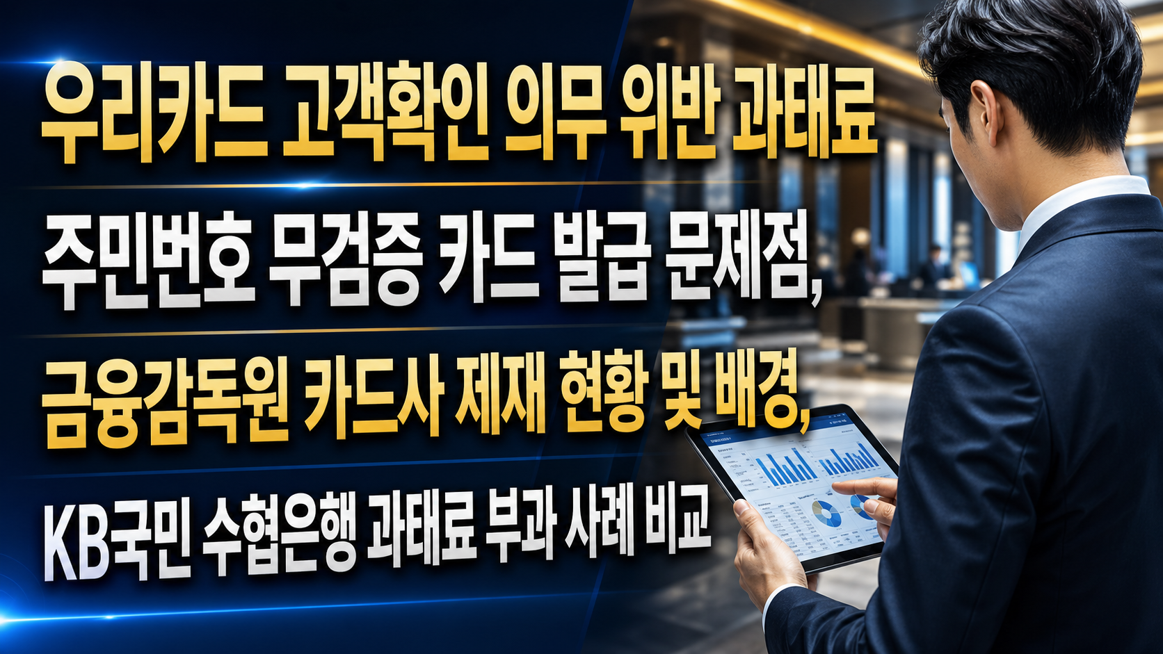 우리카드 고객확인 의무 위반 과태료