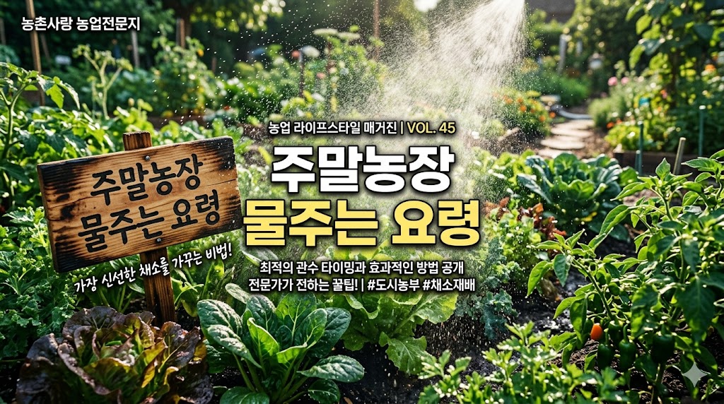 주말농장 물주는 요령
