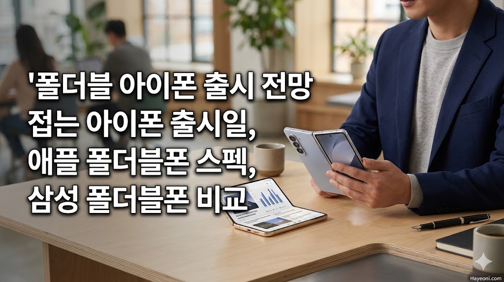 폴더블 아이폰 출시 전망